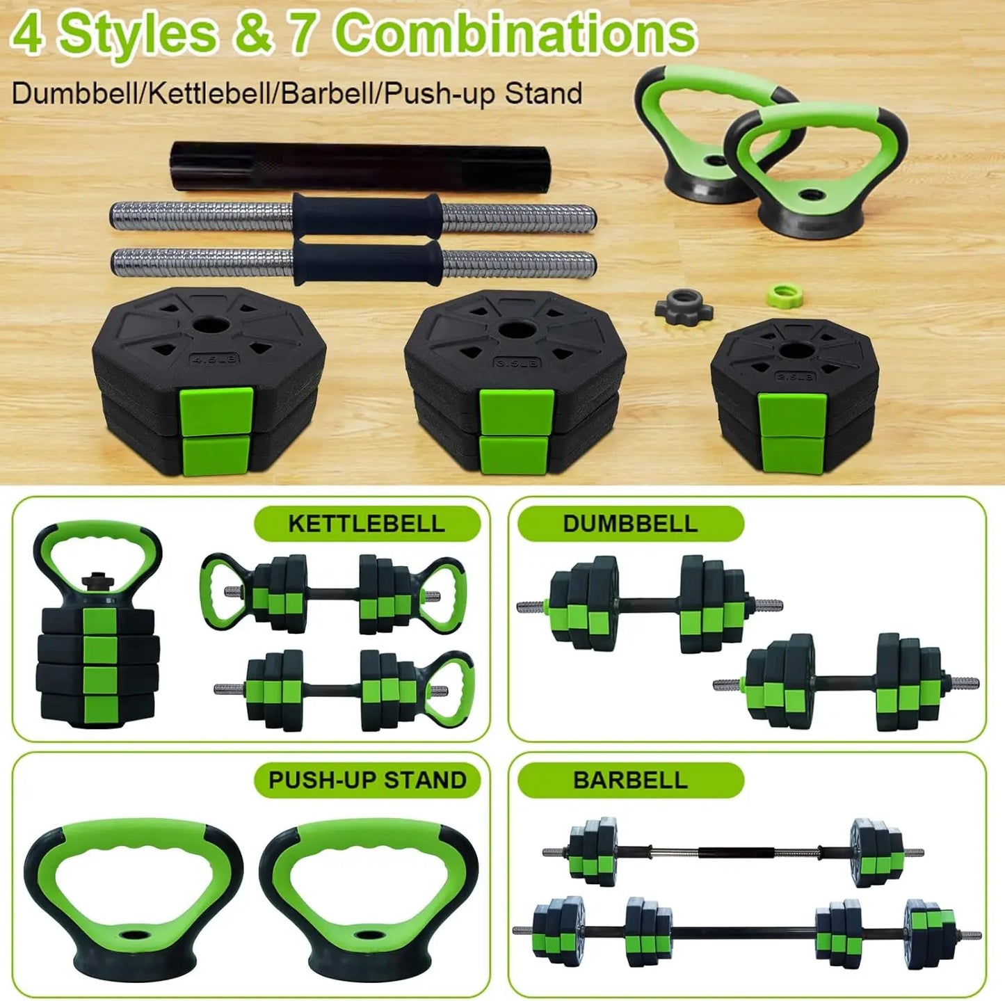 Adjustable Dumbbell Set 44lb
