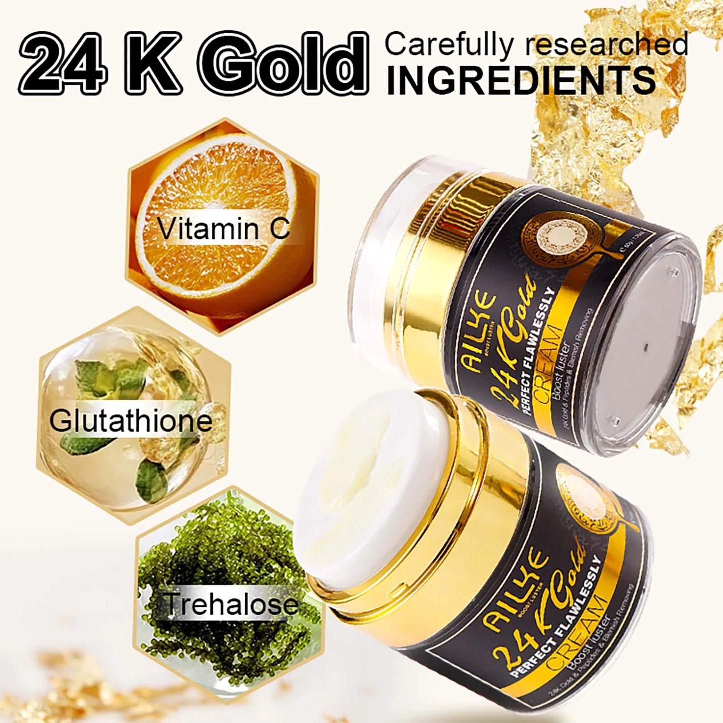 24k Gold Flawlessly Face Cream